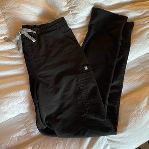 Figs black scrub pants- MEDIUM TALL